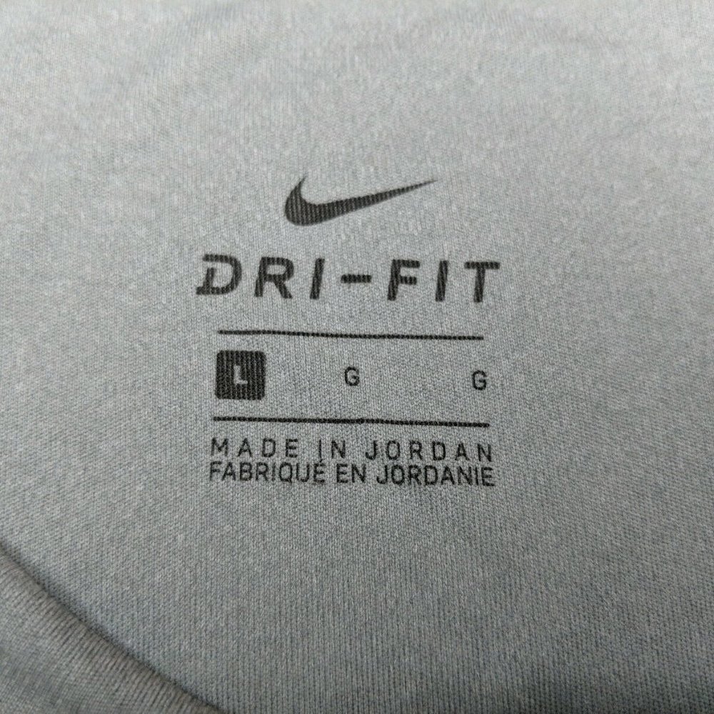 Nike Dri-Fit Split-back Running Top Wolf Grey NWT - Picture 5 of 8